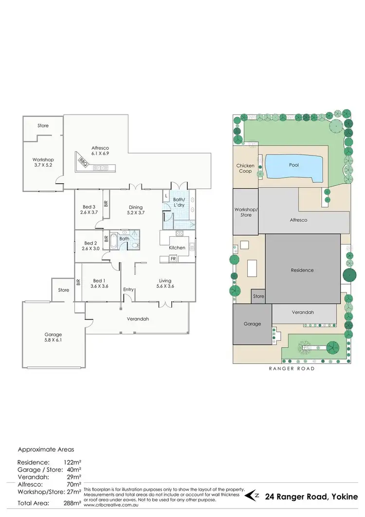 Floorplan of Homely house listing, 24 Ranger Road, Yokine WA 6060