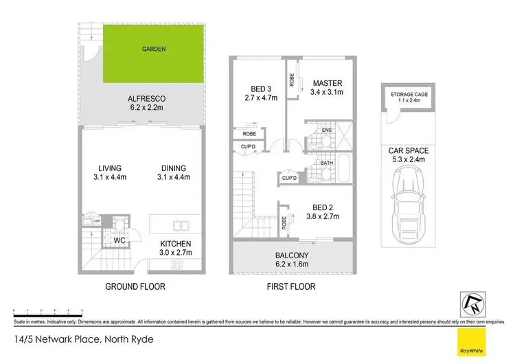 Floorplan of Homely apartment listing, 14/5 Network Place, North Ryde NSW 2113