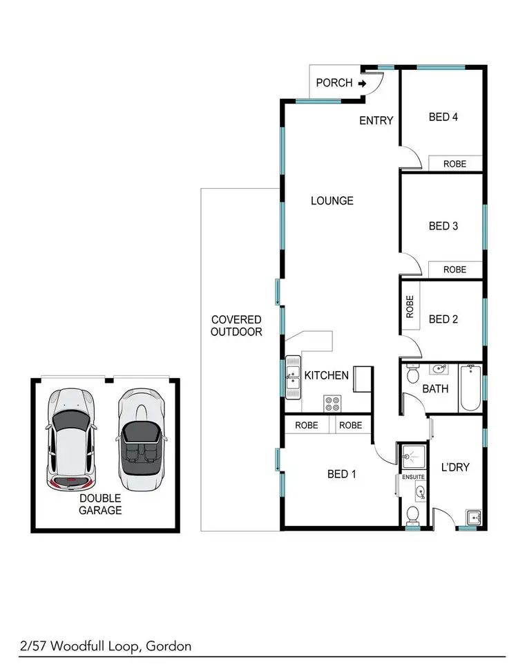 Floorplan of Homely house listing, 57 Woodfull Loop, Gordon ACT 2906