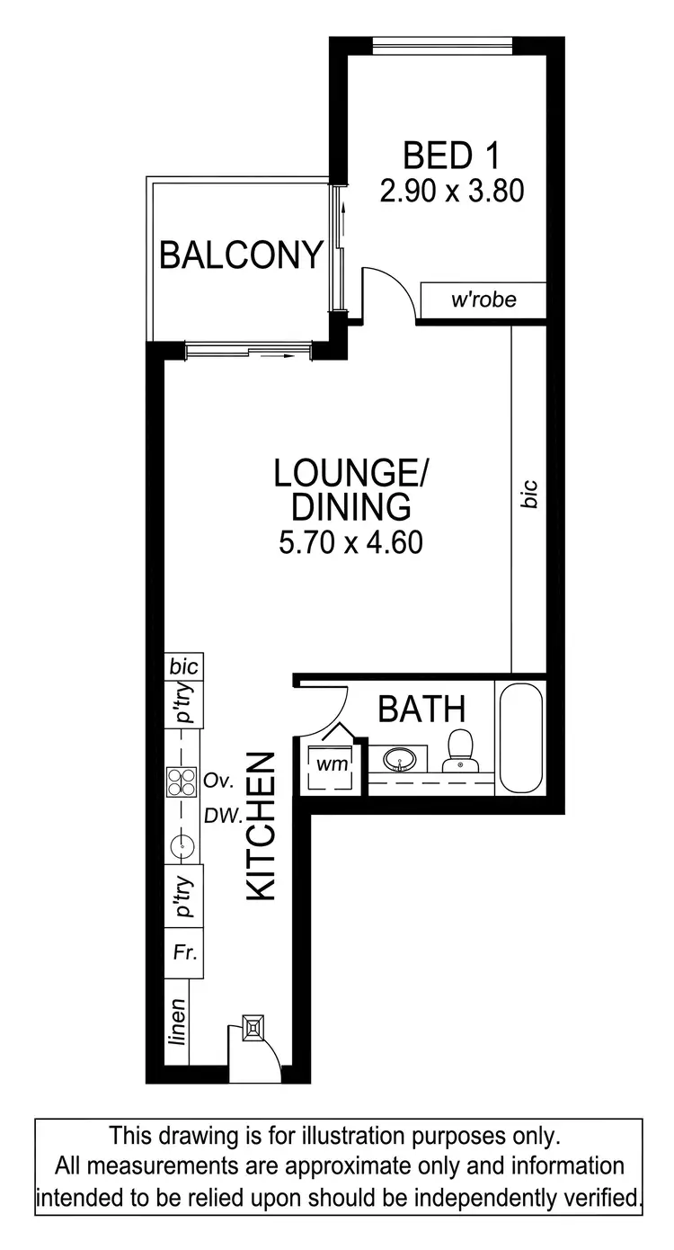 Floorplan of Homely apartment listing, 232/16 Holdfast Promenade, Glenelg SA 5045
