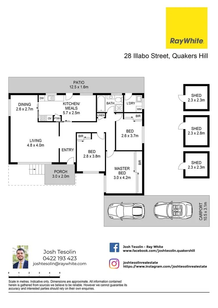 Floorplan of Homely house listing, 28 Illabo Street, Quakers Hill NSW 2763