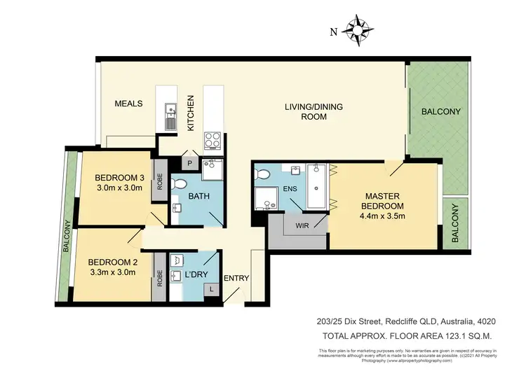 Floorplan of Homely unit listing, 203/25-33 Dix Street, Redcliffe QLD 4020