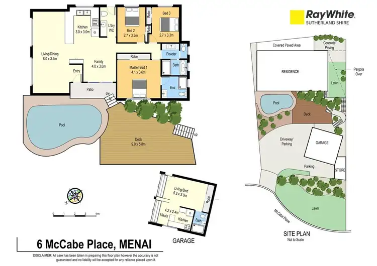 Floorplan of Homely house listing, 6 McCabe Place, Menai NSW 2234