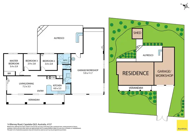 Floorplan of Homely house listing, 14 Blarney Road, Capalaba QLD 4157