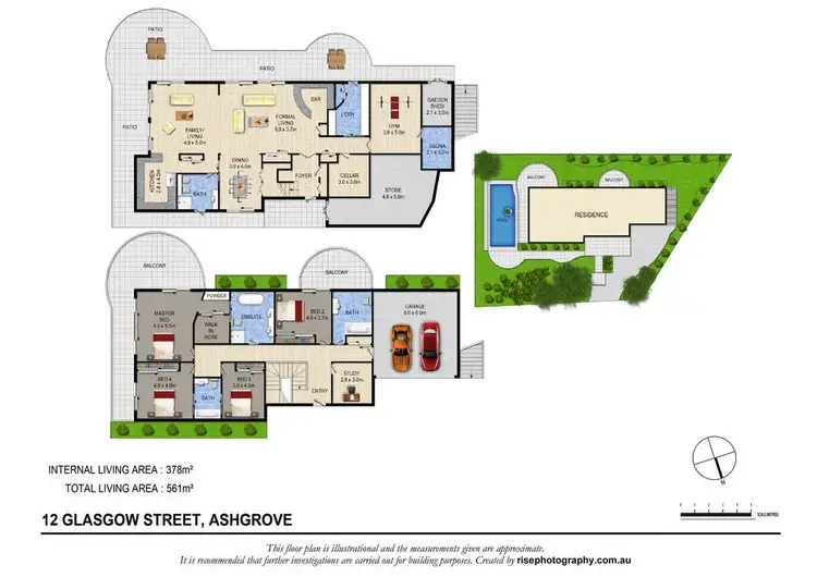 Floorplan of Homely house listing, 12 Glasgow Street, Ashgrove QLD 4060