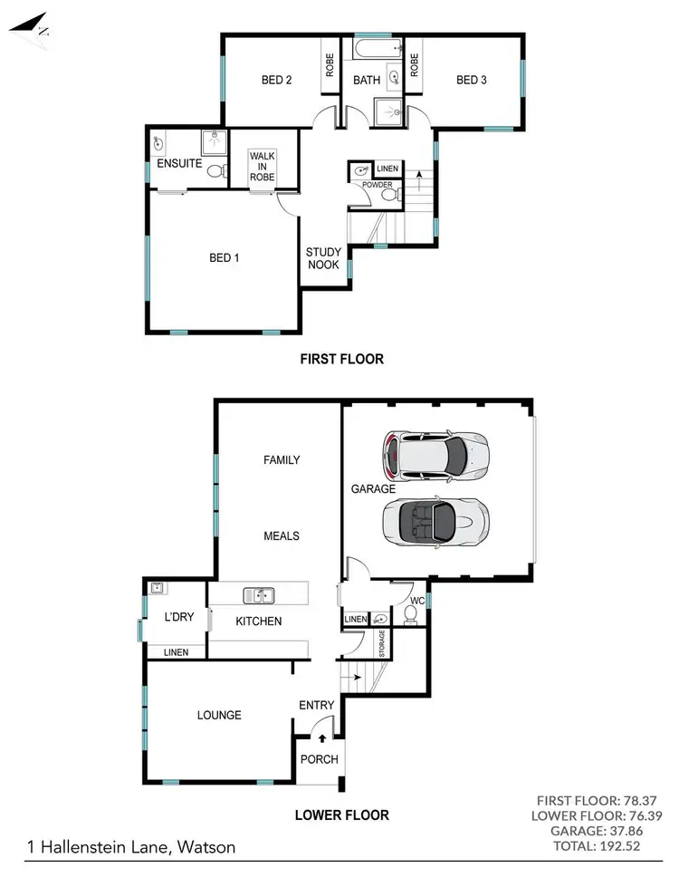 Floorplan of Homely house listing, 1 Hallenstein Lane, Watson ACT 2602