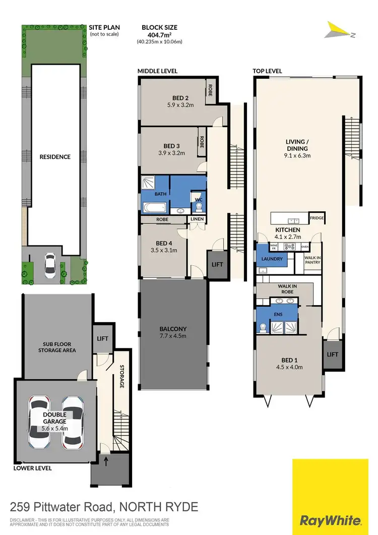 Floorplan of Homely house listing, 259 Pittwater Road, North Ryde NSW 2113