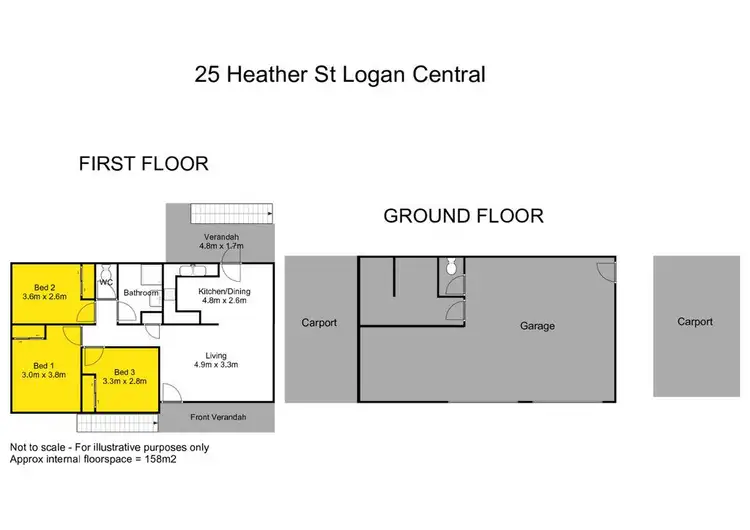 Floorplan of Homely house listing, 25 Heather Street, Logan Central QLD 4114