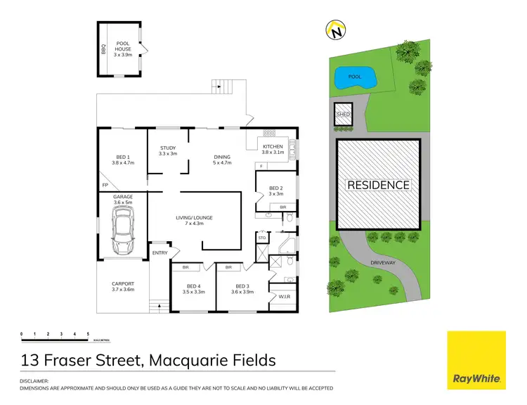 Floorplan of Homely house listing, 13 Fraser Street, Macquarie Fields NSW 2564