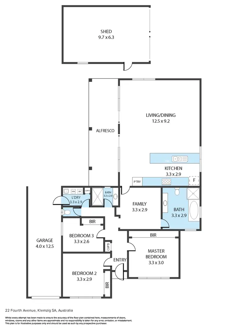 Floorplan of Homely house listing, 22 Fourth Avenue, Klemzig SA 5087