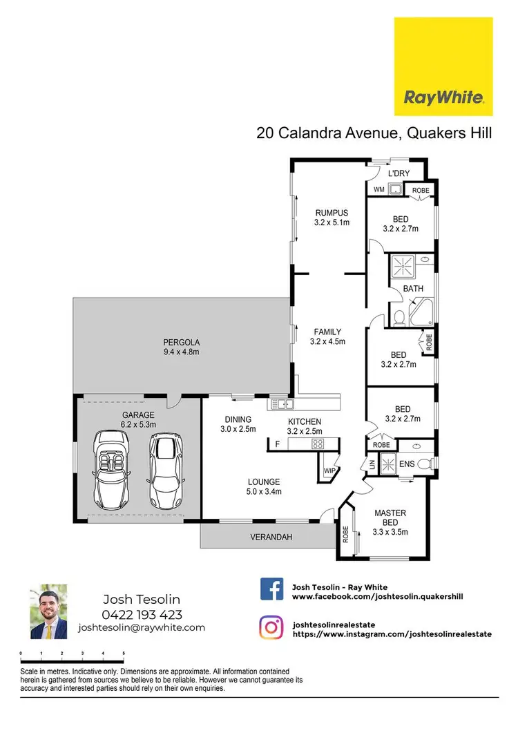 Floorplan of Homely house listing, 20 Calandra Avenue, Quakers Hill NSW 2763