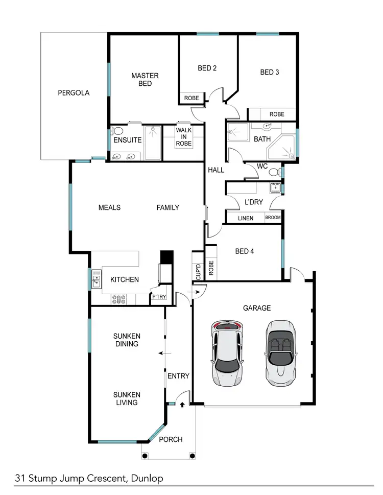 Floorplan of Homely house listing, 31 Stump Jump Crescent, Dunlop ACT 2615