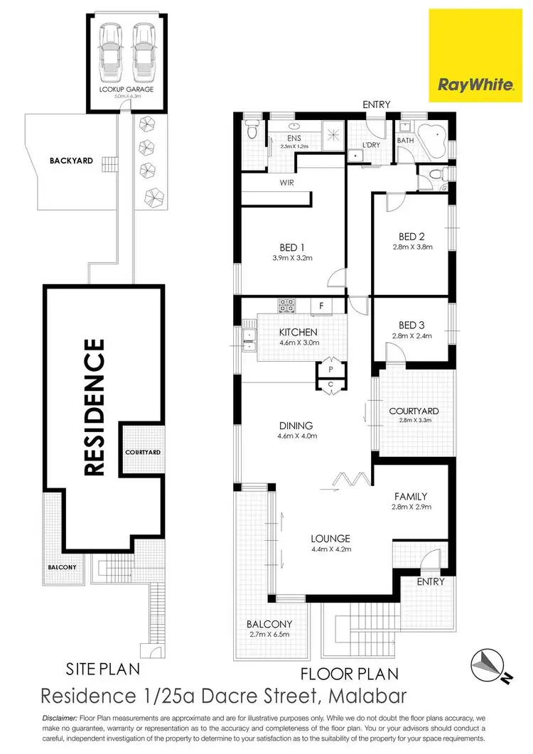 Floorplan of Homely house listing, Residence1-25A Dacre Street, Malabar NSW 2036