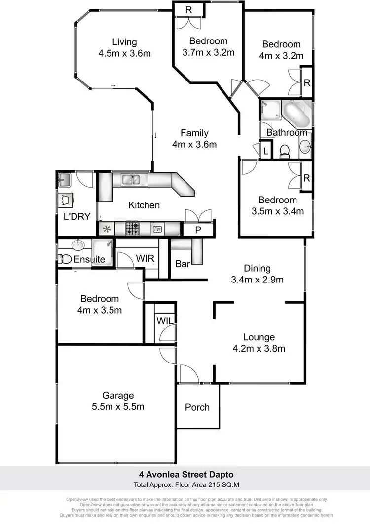 Floorplan of Homely house listing, 4 Avonlea Street, Dapto NSW 2530