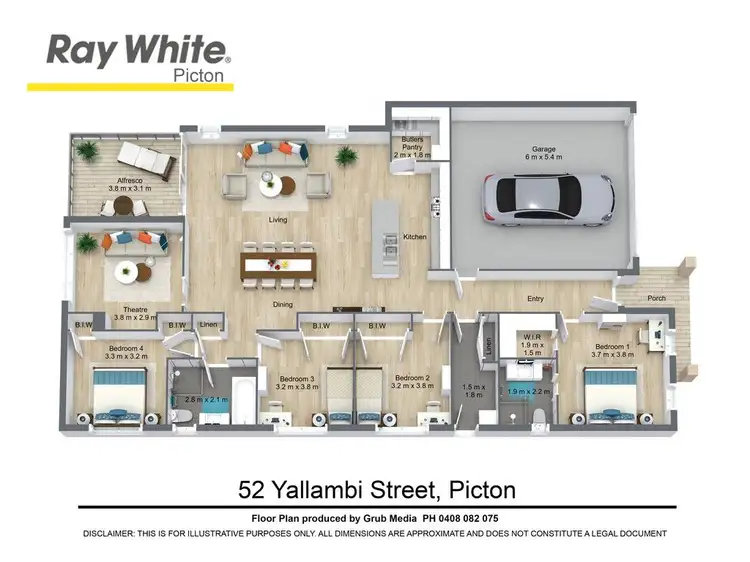 Floorplan of Homely house listing, 52 Yallambi Street, Picton NSW 2571
