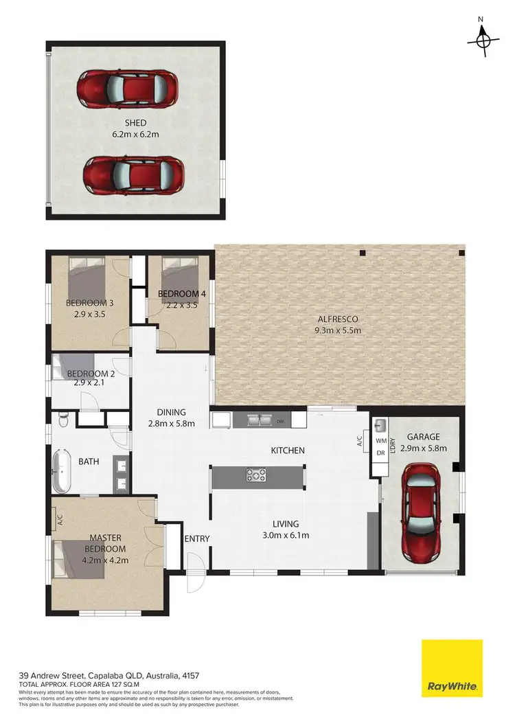 Floorplan of Homely house listing, 39 Andrew Street, Capalaba QLD 4157
