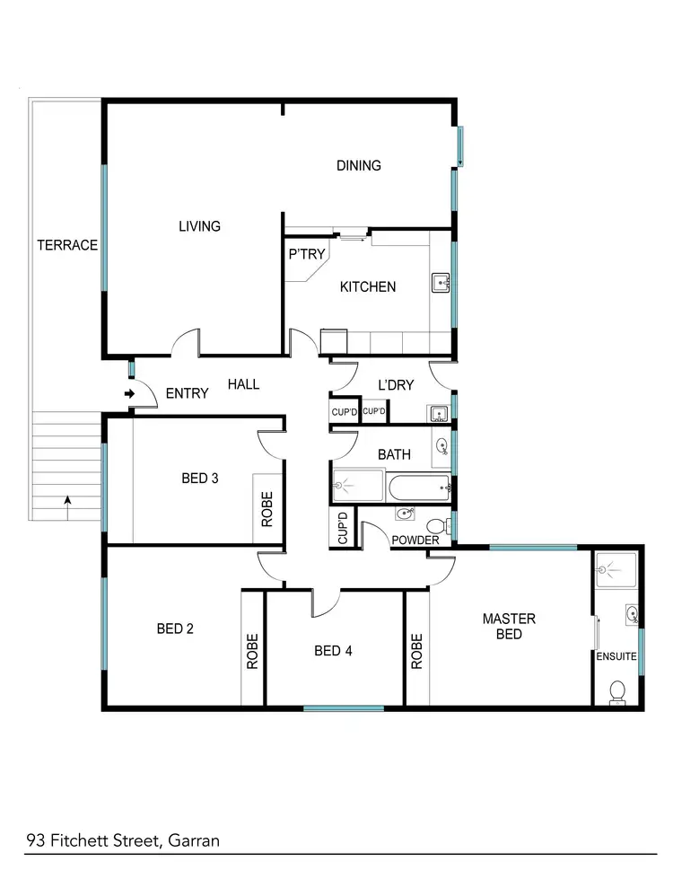 Floorplan of Homely house listing, 93 Fitchett Street, Garran ACT 2605