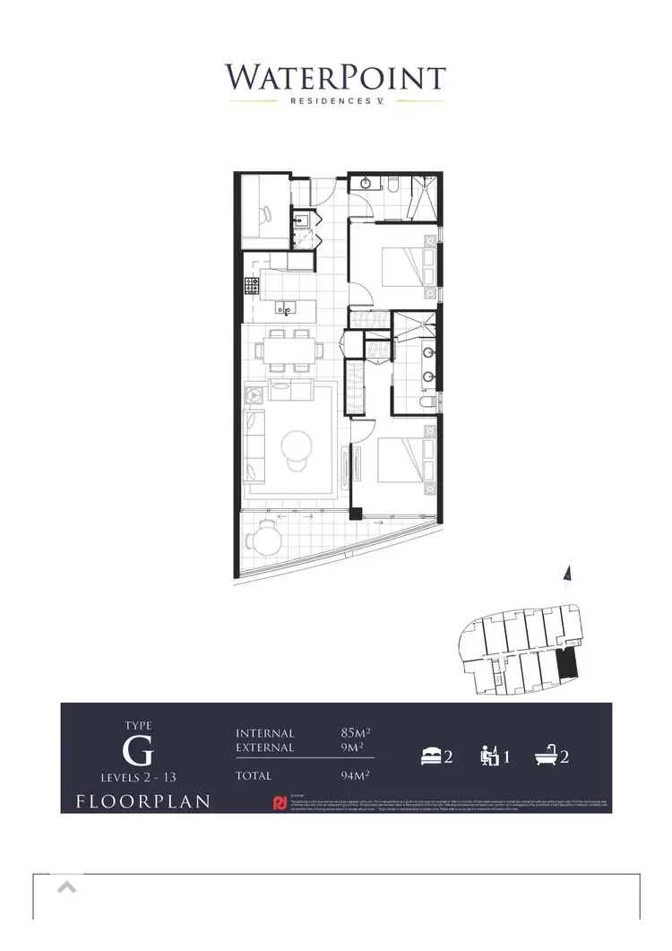 Floorplan of Homely unit listing, 5207/5 Harbour Side Court, Biggera Waters QLD 4216
