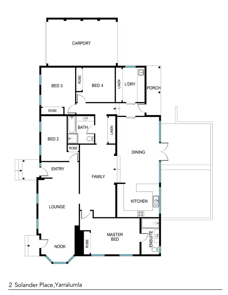 Floorplan of Homely house listing, 2 Solander Place, Yarralumla ACT 2600