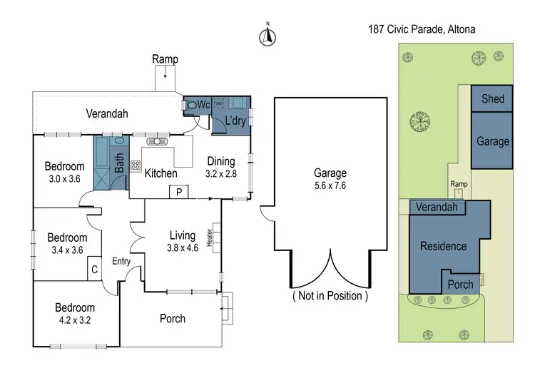 Floorplan of Homely house listing, 187 Civic Parade, Altona VIC 3018
