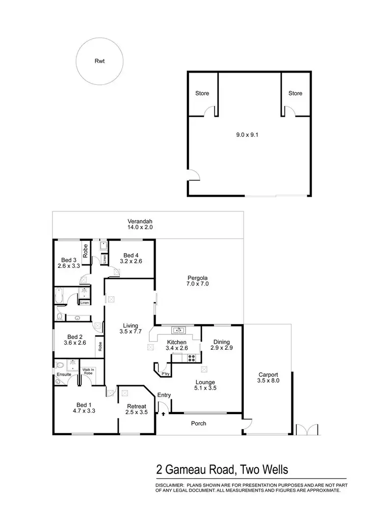 Floorplan of Homely house listing, 2 Gameau Road, Two Wells SA 5501