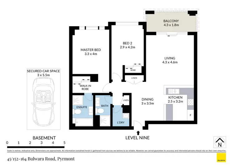 Floorplan of Homely apartment listing, 45/152-164 Bulwara Road, Pyrmont NSW 2009