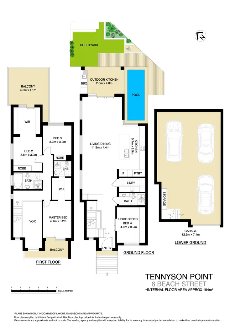 Floorplan of Homely house listing, 6 Beach Street, Tennyson Point NSW 2111