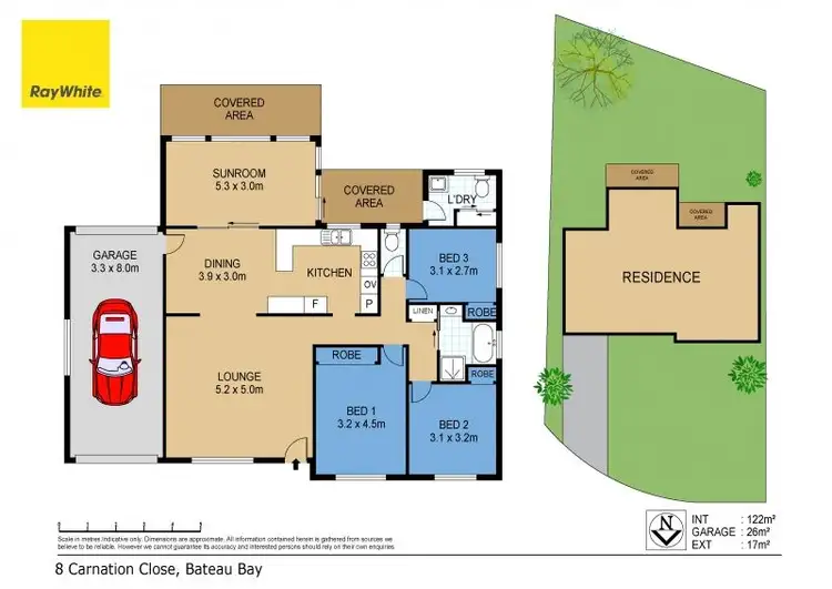 Floorplan of Homely house listing, 8 Carnation Close, Bateau Bay NSW 2261