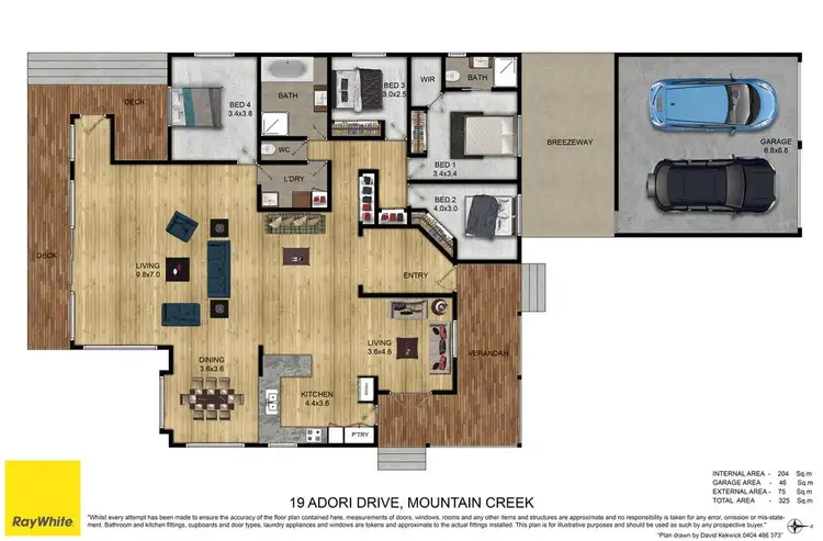 Floorplan of Homely house listing, 19 Adori Drive, Mountain Creek QLD 4557