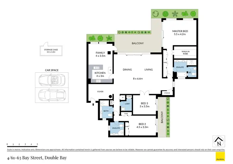 Floorplan of Homely apartment listing, 4/61-63 Bay Street, Double Bay NSW 2028