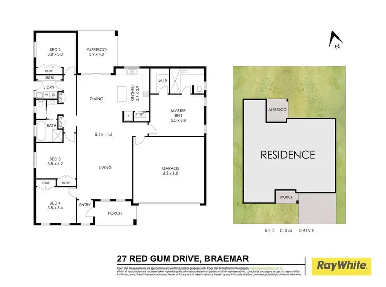 Floorplan of Homely house listing, 27 Red Gum Drive, Braemar NSW 2575