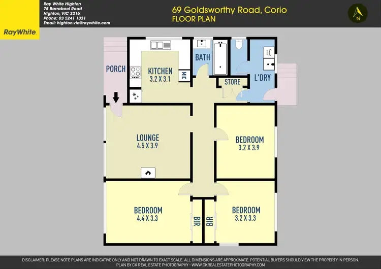 Floorplan of Homely house listing, 69 Goldsworthy Road, Corio VIC 3214