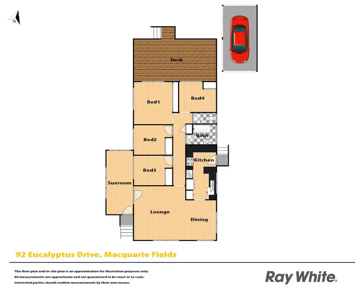 Floorplan of Homely house listing, 92 Eucalyptus Drive, Macquarie Fields NSW 2564