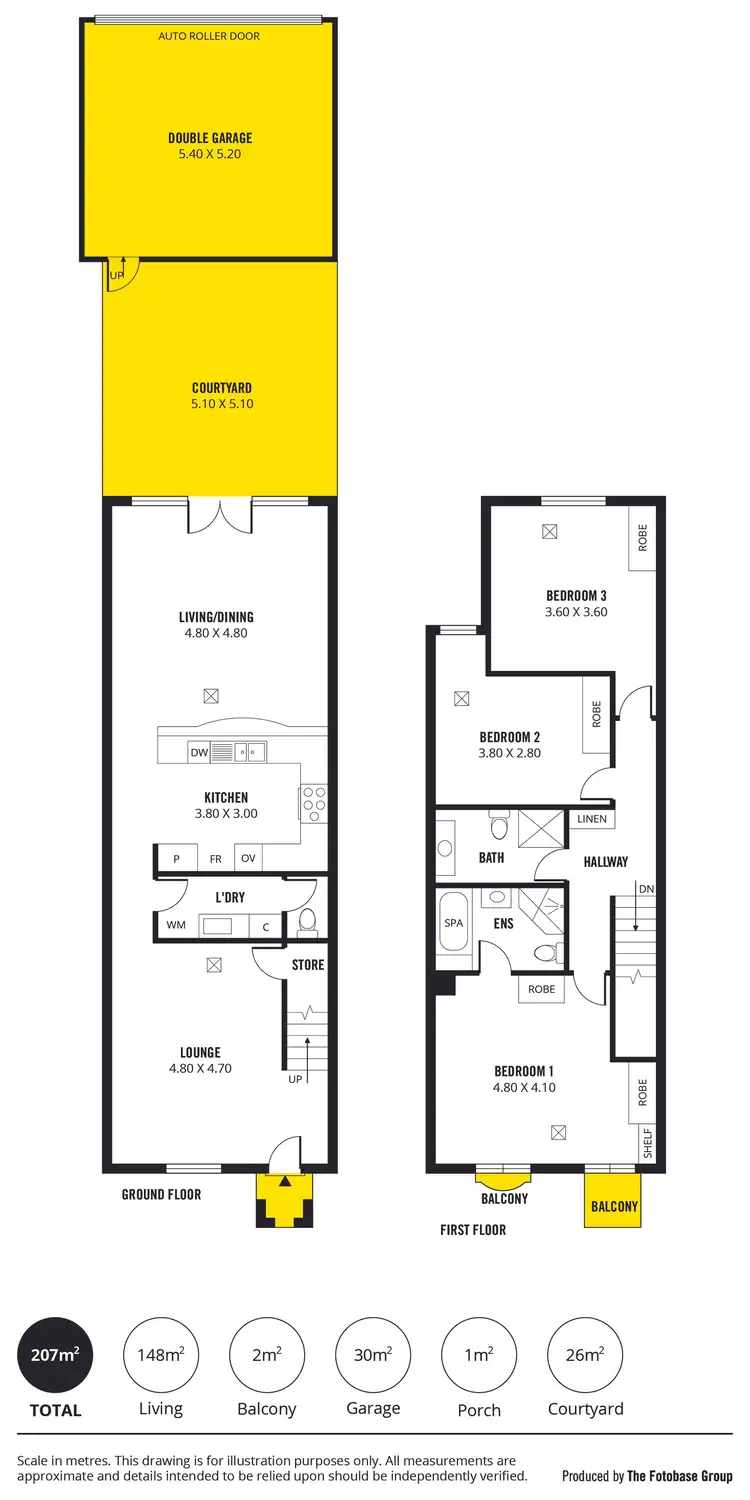 Floorplan of Homely townhouse listing, 1/8-10 King William Road, Wayville SA 5034