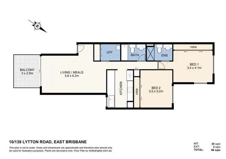 Floorplan of Homely apartment listing, 10/139 Lytton Road  (Cnr Walter Avenue), East Brisbane QLD 4169