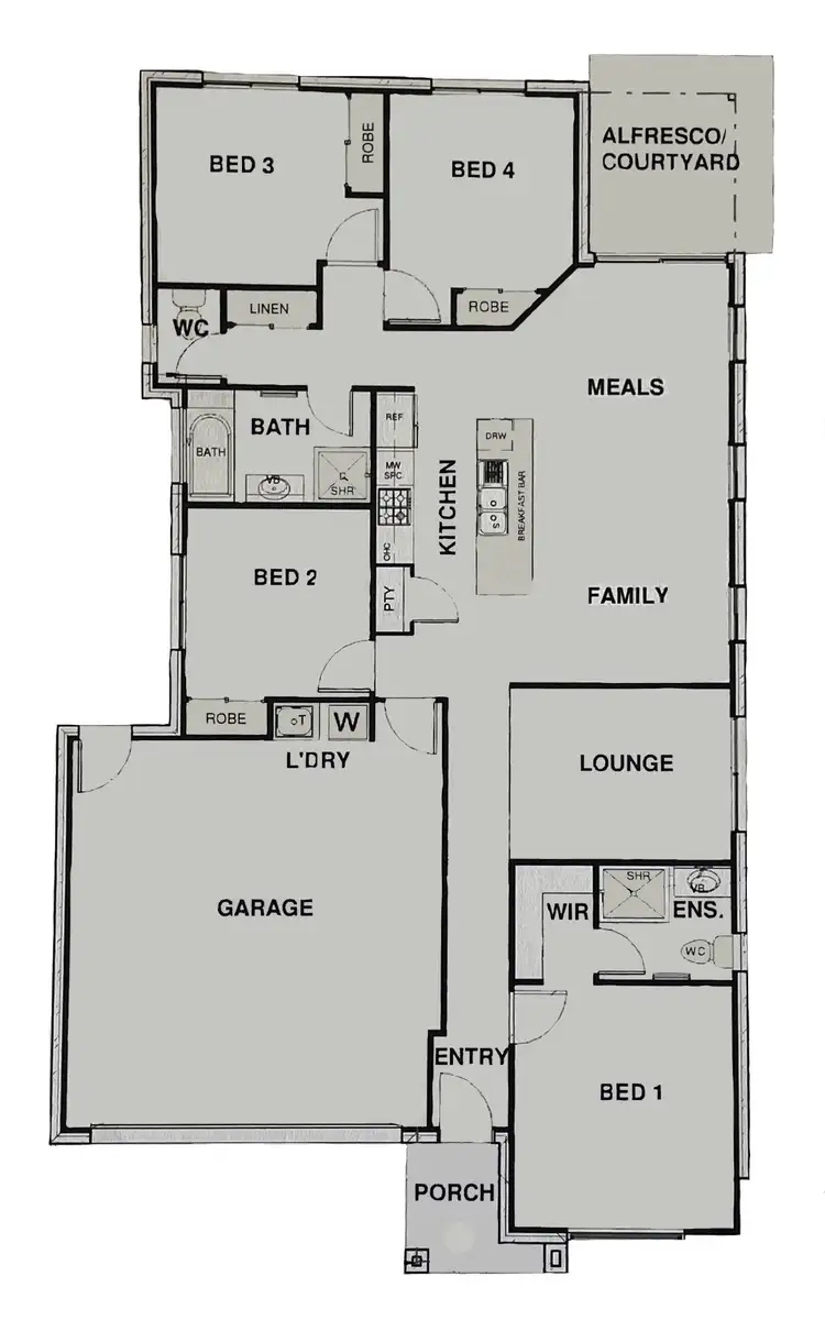 Floorplan of Homely house listing, 7 Cowrie Crescent, Burpengary East QLD 4505