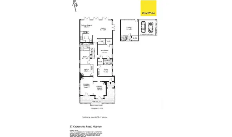 Floorplan of Homely house listing, 57 Cabramatta Road, Mosman NSW 2088