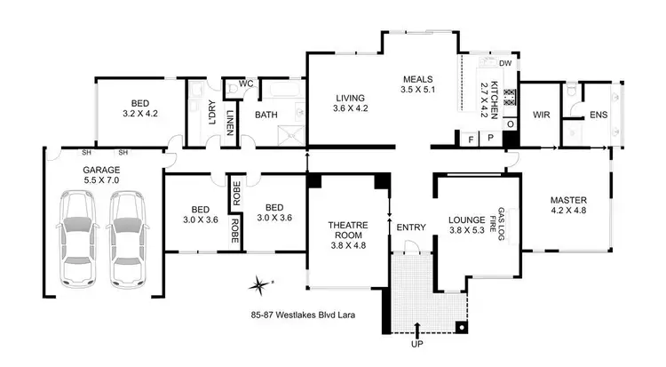 Floorplan of Homely house listing, 85-87 Westlakes Boulevard, Lara VIC 3212