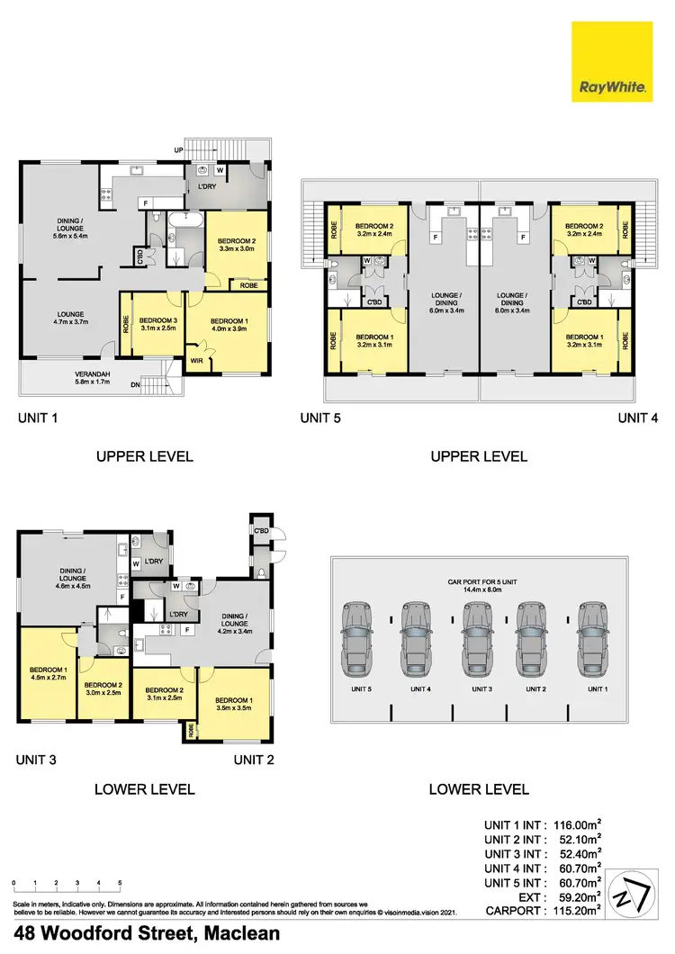 Floorplan of Homely block of units listing, 48 Woodford Street, Maclean NSW 2463