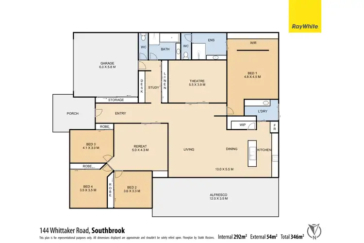 Floorplan of Homely rural property listing, 144 Whittaker Road, Southbrook QLD 4363