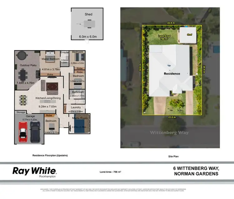 Floorplan of Homely house listing, 6 Wittenberg Way, Norman Gardens QLD 4701