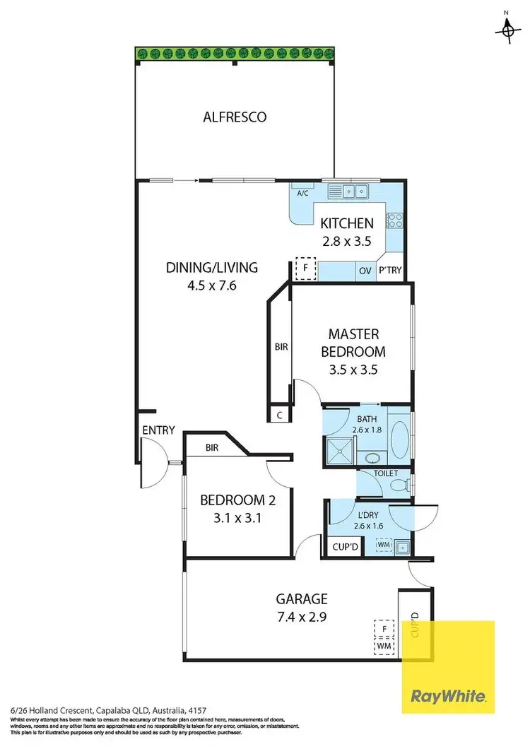 Floorplan of Homely house listing, 6/26-28 Holland Crescent, Capalaba QLD 4157