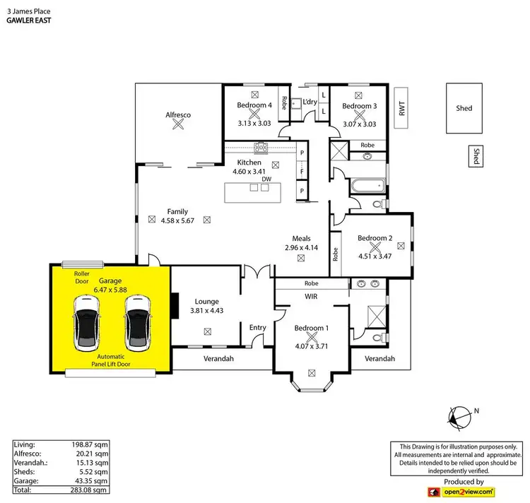 Floorplan of Homely house listing, 3 James Place, Gawler East SA 5118