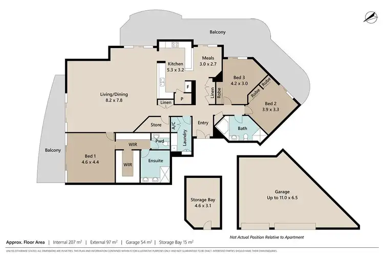Floorplan of Homely apartment listing, 42/410 Stanley Street, South Brisbane QLD 4101