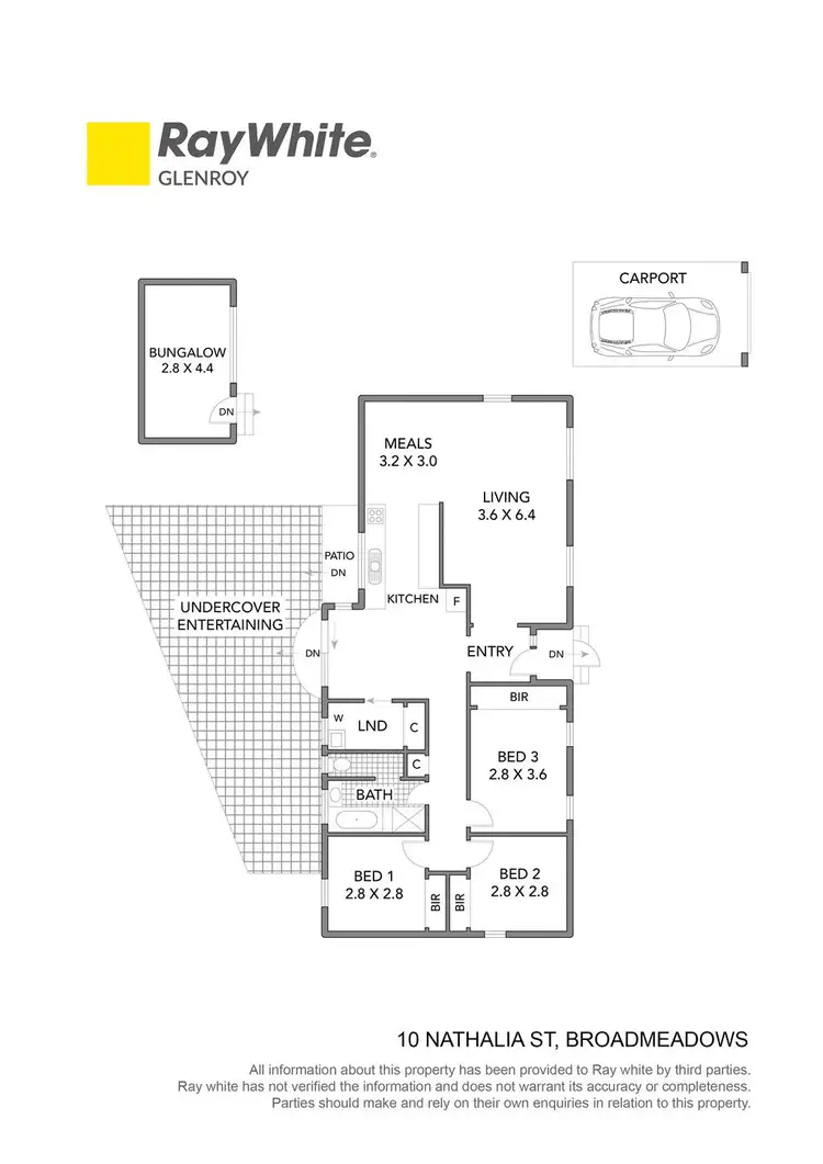 Floorplan of Homely house listing, 10 Nathalia Street, Broadmeadows VIC 3047