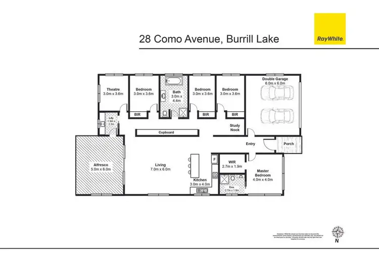 Floorplan of Homely house listing, 28 Como Avenue, Burrill Lake NSW 2539
