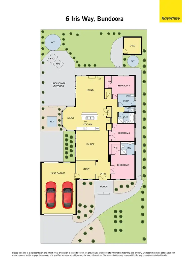 Floorplan of Homely house listing, 6 Iris Way, Bundoora VIC 3083