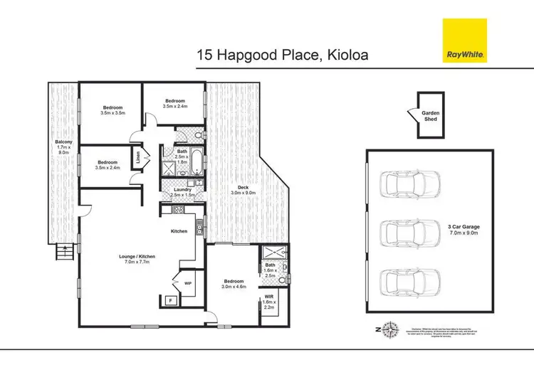 Floorplan of Homely house listing, 15 Hapgood Close, Kioloa NSW 2539