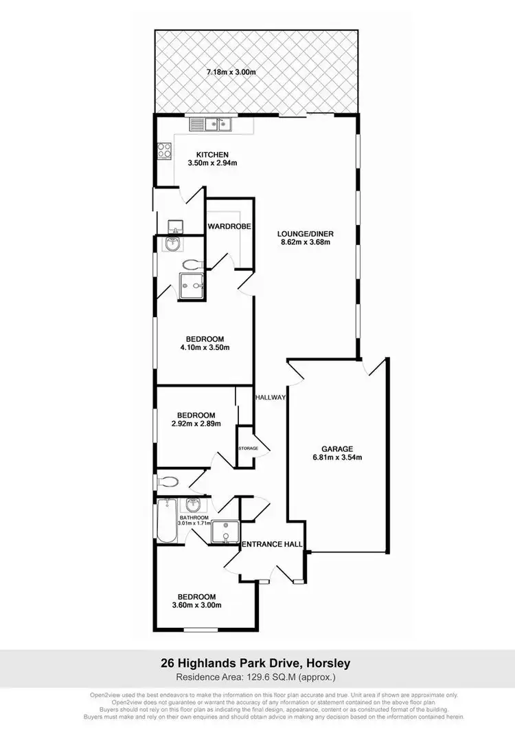 Floorplan of Homely house listing, 26 Highland Park Drive, Horsley NSW 2530
