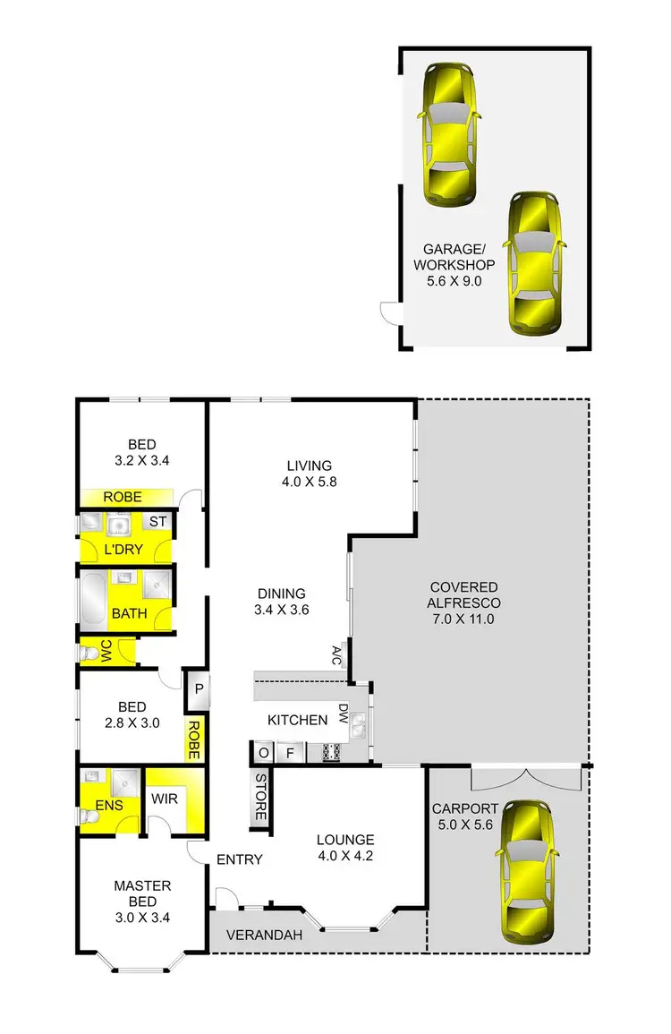 Floorplan of Homely house listing, 50 Bates Road, Lara VIC 3212